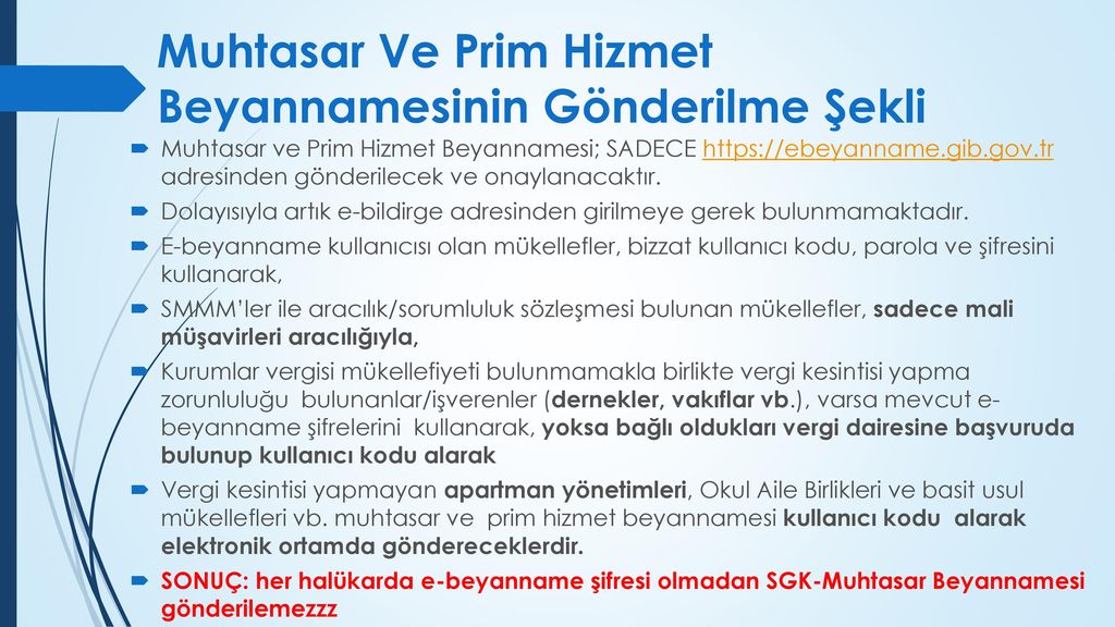 SGK Muhtasar B i r l e ş m e s i ppt indir